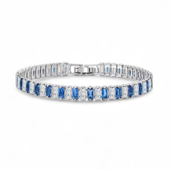 Blau/Weiß Diamond Bracelet